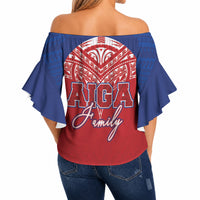 Aiga Samoa Off Shoulder Wrap Waist Top Aiga Is Everything LT05 - Polynesian Pride