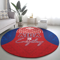 Aiga Samoa Round Carpet Aiga Is Everything LT05 - Polynesian Pride