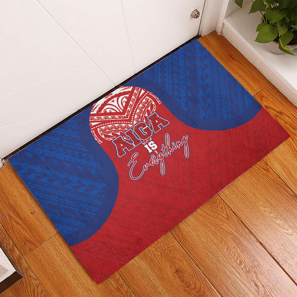 Aiga Samoa Rubber Doormat Aiga Is Everything LT05 - Polynesian Pride