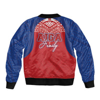 Aiga Samoa Sleeve Zip Bomber Jacket Aiga Is Everything LT05 - Polynesian Pride
