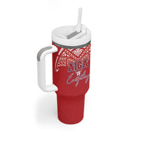 Aiga Samoa Tumbler With Handle Aiga Is Everything LT05 - Polynesian Pride