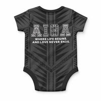 Samoa Aiga Baby Onesie Samoan Tribal Pattern LT05 - Polynesian Pride