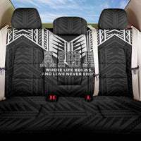 Samoa Aiga Back Car Seat Cover Samoan Tribal Pattern LT05 One Size Black - Polynesian Pride