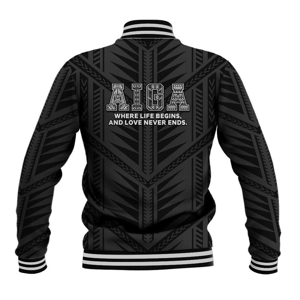 Samoa Aiga Baseball Jacket Samoan Tribal Pattern LT05 - Polynesian Pride