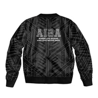 Samoa Aiga Bomber Jacket Samoan Tribal Pattern LT05 - Polynesian Pride