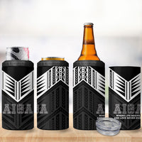 Samoa Aiga 4 in 1 Can Cooler Tumbler Samoan Tribal Pattern LT05 - Polynesian Pride