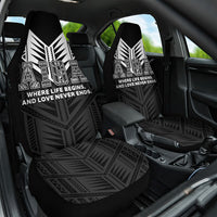 Samoa Aiga Car Seat Cover Samoan Tribal Pattern LT05 One Size Black - Polynesian Pride