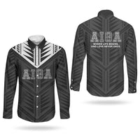 Samoa Aiga Couples Matching Mermaid Dress and Long Sleeve Button Shirt Samoan Tribal Pattern LT05 - Polynesian Pride
