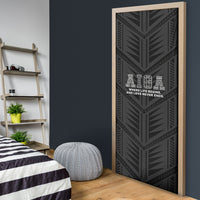 Samoa Aiga Door Cover Samoan Tribal Pattern LT05 - Polynesian Pride