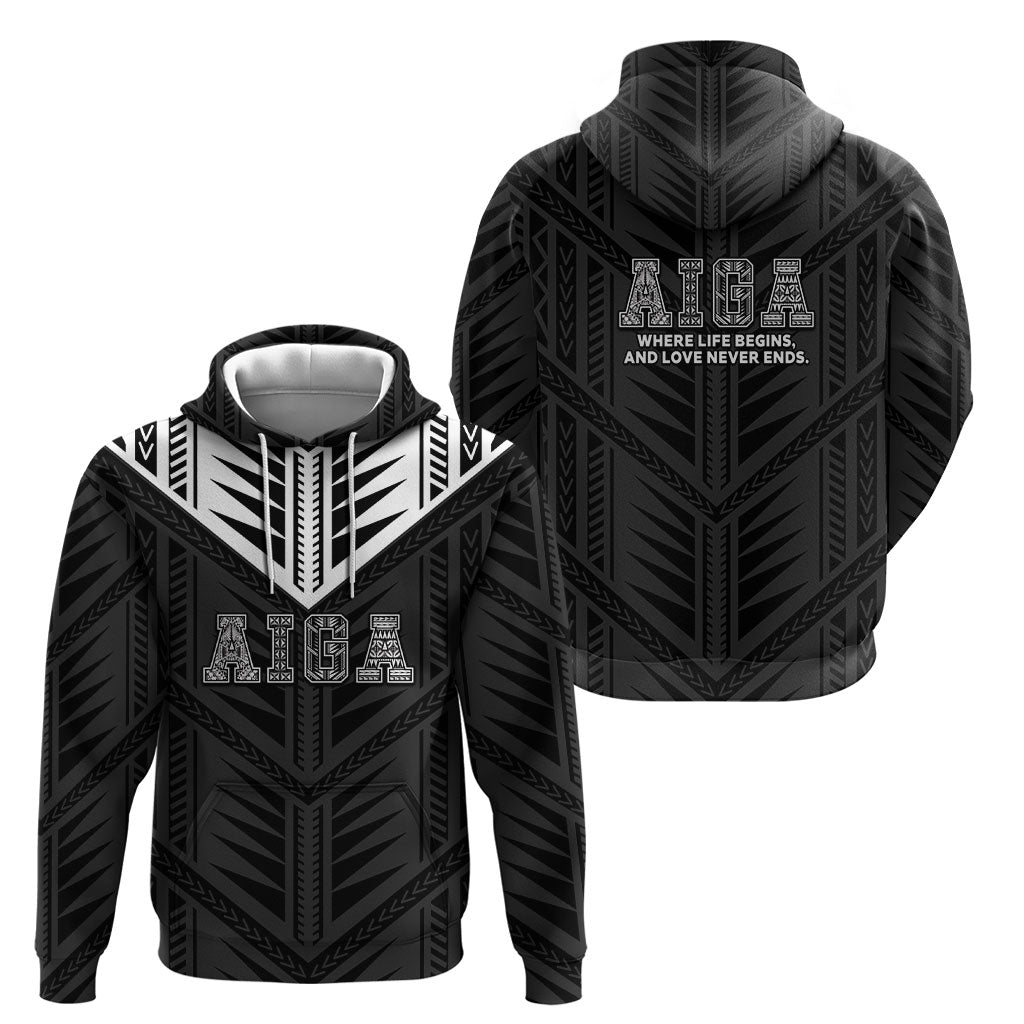 Samoa Aiga Hoodie Samoan Tribal Pattern LT05 - Polynesian Pride