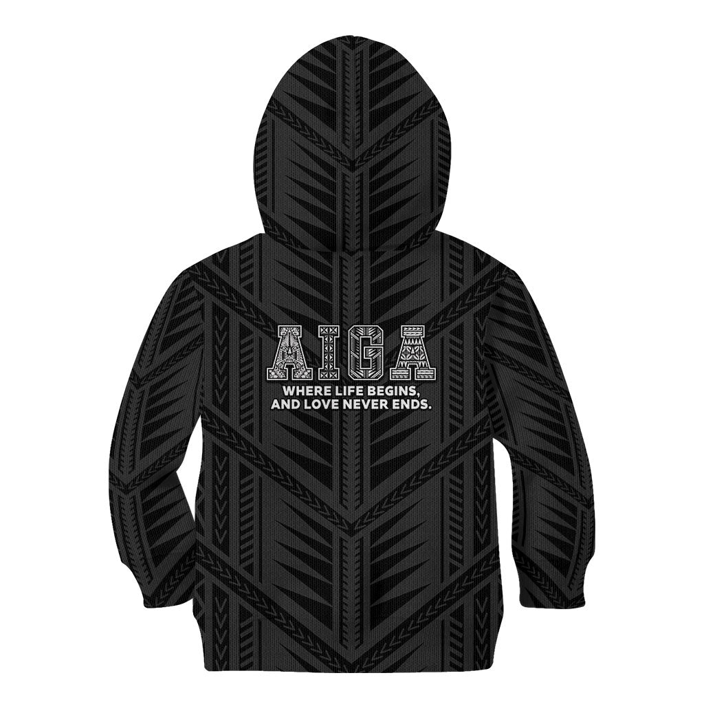 Samoa Aiga Kid Hoodie Samoan Tribal Pattern LT05 - Polynesian Pride