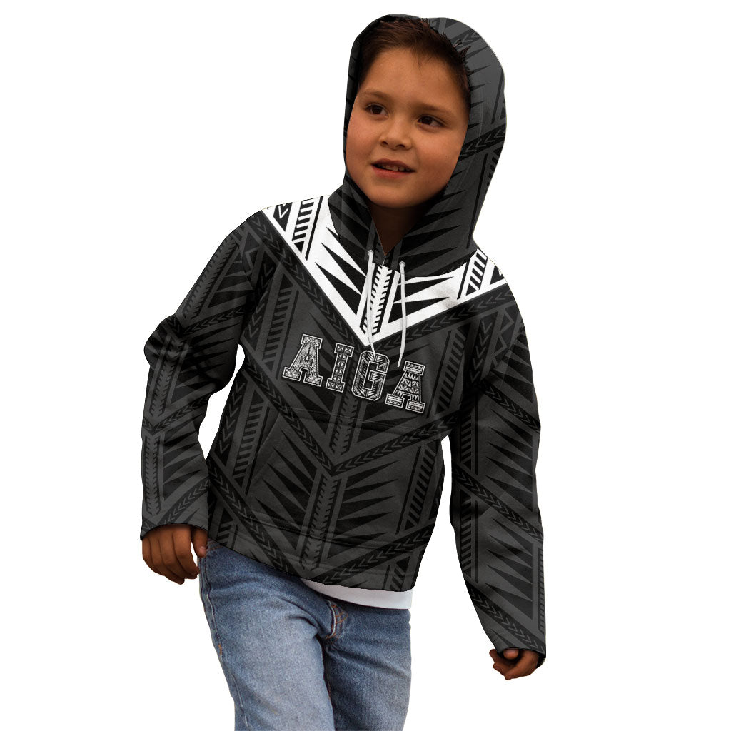 Samoa Aiga Kid Hoodie Samoan Tribal Pattern LT05 - Polynesian Pride