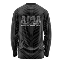Samoa Aiga Long Sleeve Shirt Samoan Tribal Pattern LT05 - Polynesian Pride