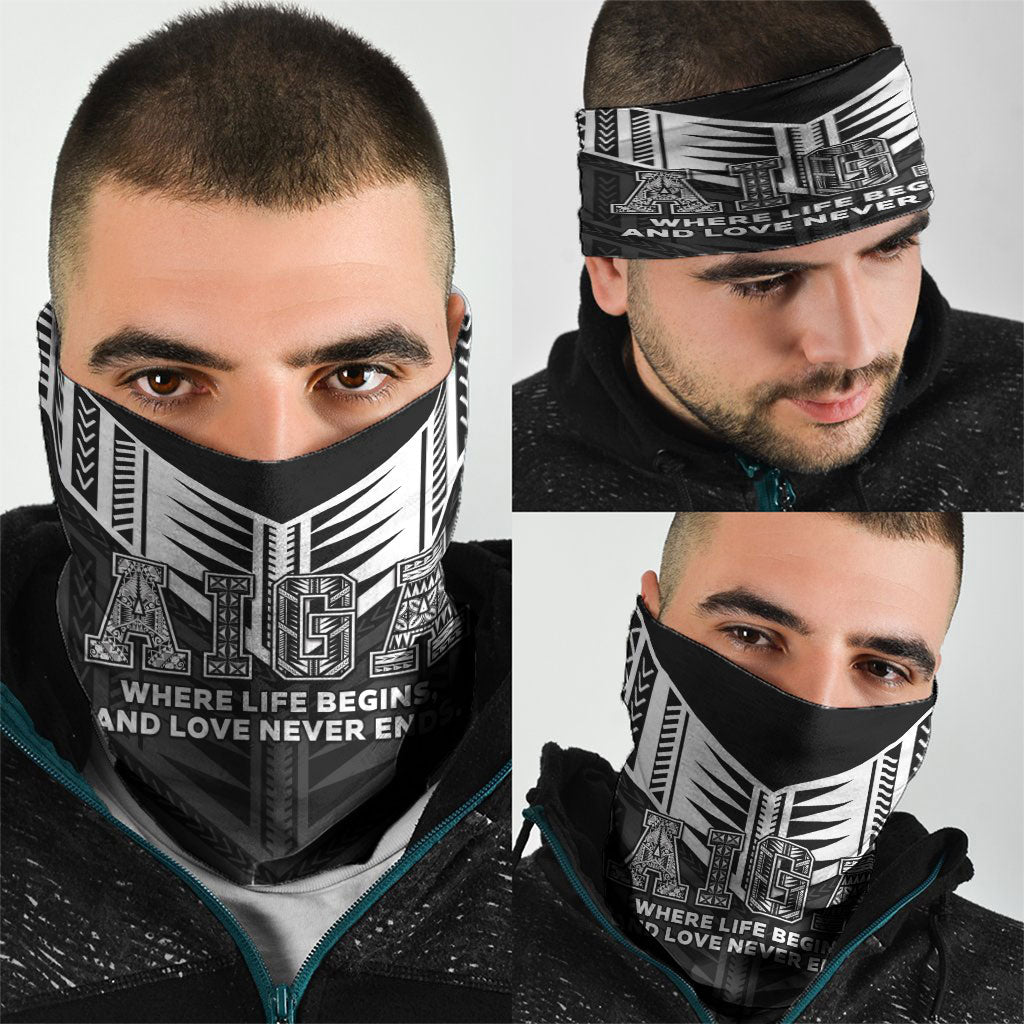 Samoa Aiga Neck Gaiter Samoan Tribal Pattern LT05 - Polynesian Pride