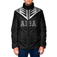 Samoa Aiga Padded Jacket Samoan Tribal Pattern LT05 Men Black - Polynesian Pride