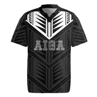 Samoa Aiga Rugby Jersey Samoan Tribal Pattern LT05 Black - Polynesian Pride