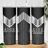 Samoa Aiga Skinny Tumbler Samoan Tribal Pattern LT05 - Polynesian Pride