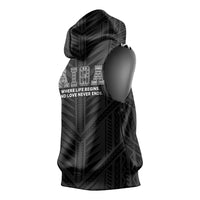 Samoa Aiga Sleeveless Hoodie Samoan Tribal Pattern LT05 - Polynesian Pride