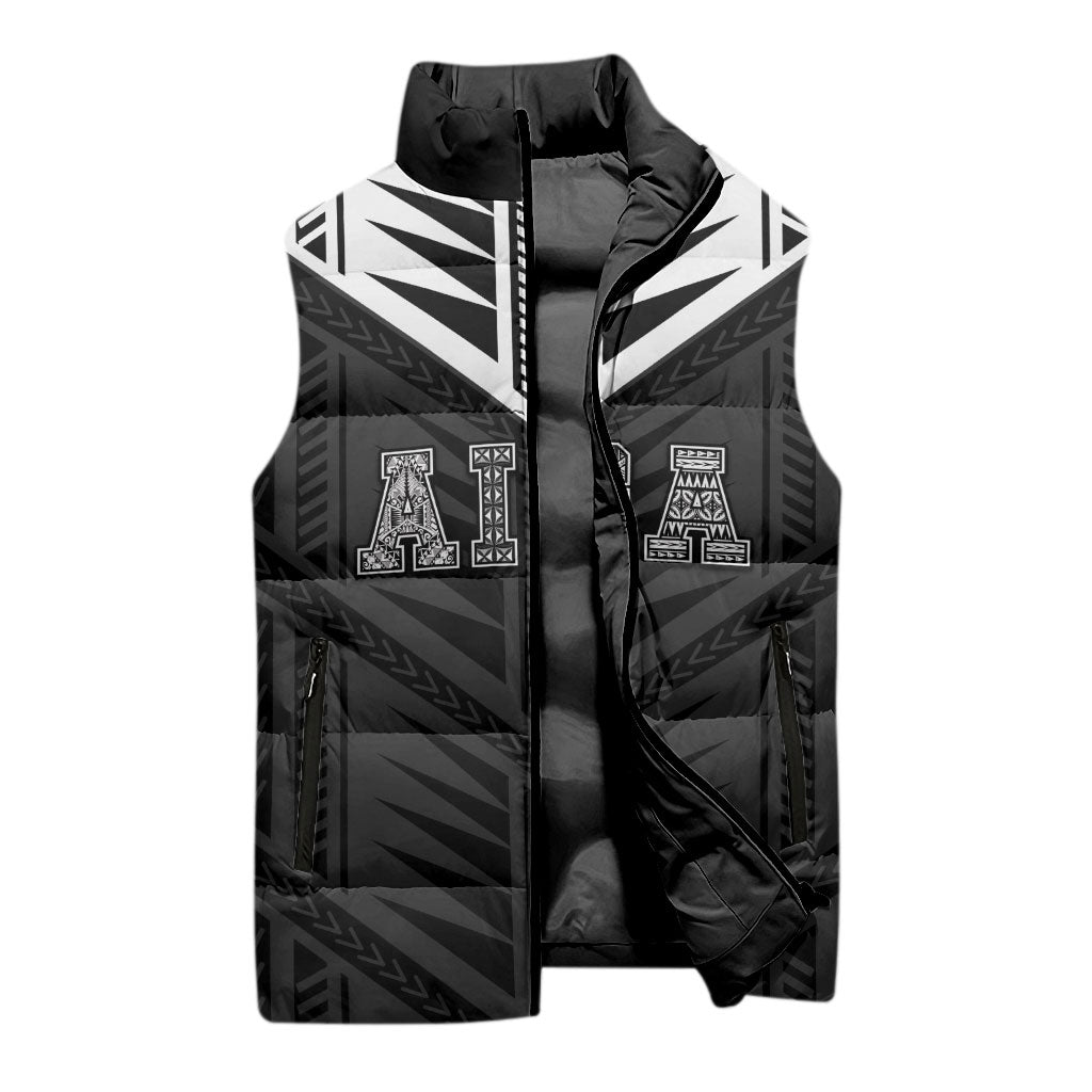 Samoa Aiga Sleeveless Puffer Jacket Samoan Tribal Pattern LT05 - Polynesian Pride