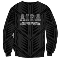 Samoa Aiga Sweatshirt Samoan Tribal Pattern LT05 - Polynesian Pride