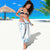 Polynesia Hammerhead Shark Sarong Tropical Flowers Tribal Pattern Blue