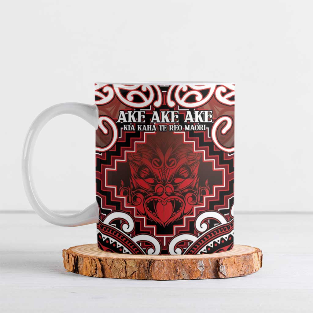 Personalised New Zealand Aotearoa Ceramic Mug Te Reo Maori Ake Ake Ake - Polynesian Pride