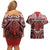 Personalised New Zealand Aotearoa Couples Matching Off Shoulder Short Dress and Hawaiian Shirt Te Reo Maori Ake Ake Ake - Polynesian Pride