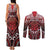 Personalised New Zealand Aotearoa Couples Matching Tank Maxi Dress and Long Sleeve Button Shirt Te Reo Maori Ake Ake Ake - Polynesian Pride