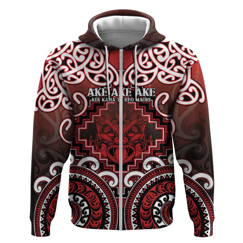 Personalised New Zealand Aotearoa Hoodie Te Reo Maori Ake Ake Ake - Polynesian Pride