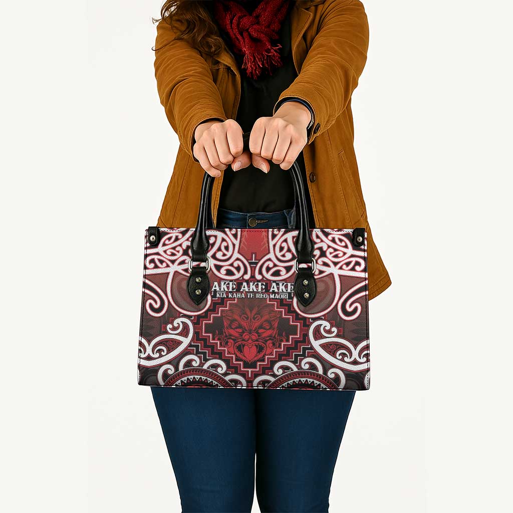 New Zealand Aotearoa Leather Bag Te Reo Maori Ake Ake Ake - Polynesian Pride