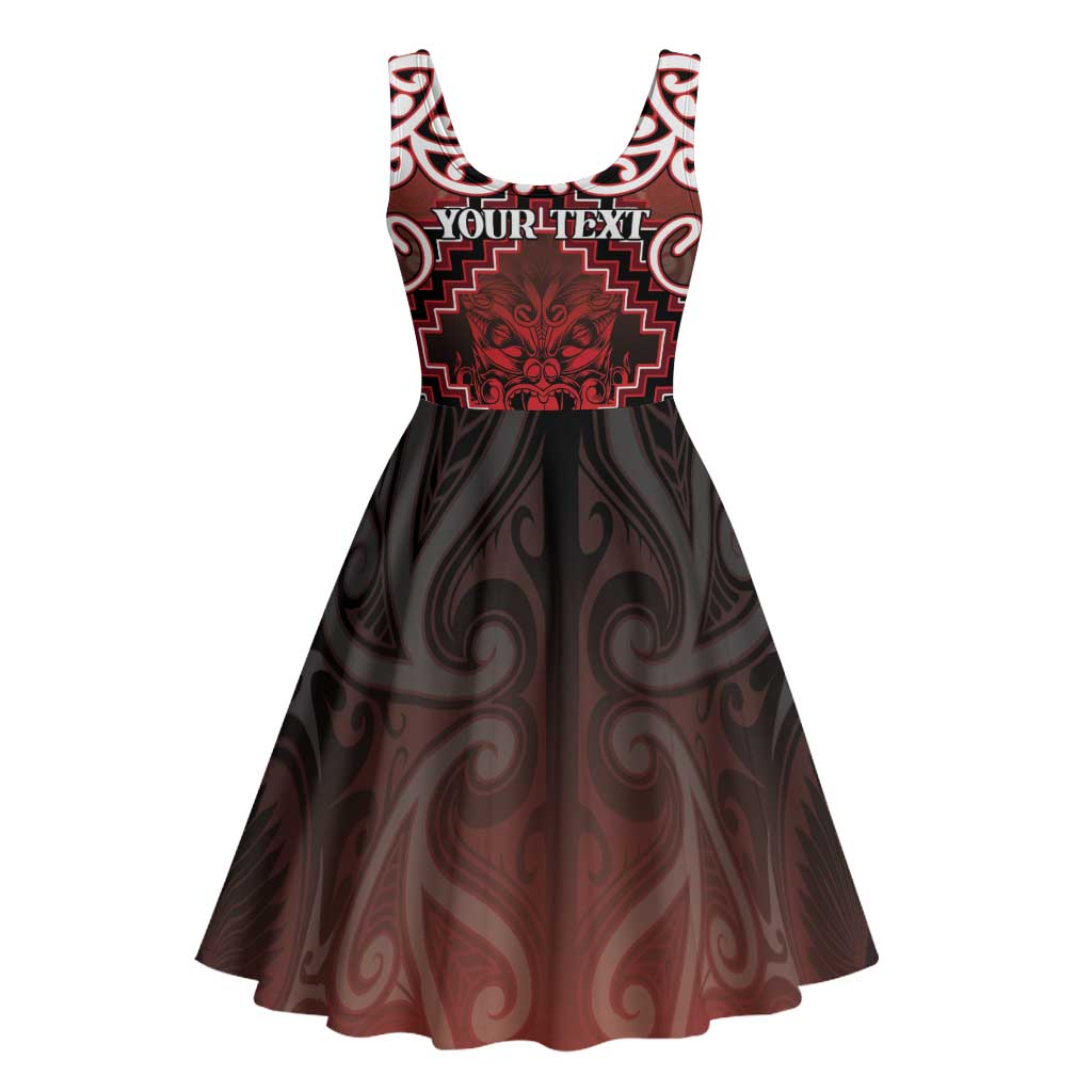 Personalised New Zealand Aotearoa Midi Dress Te Reo Maori Ake Ake Ake - Polynesian Pride