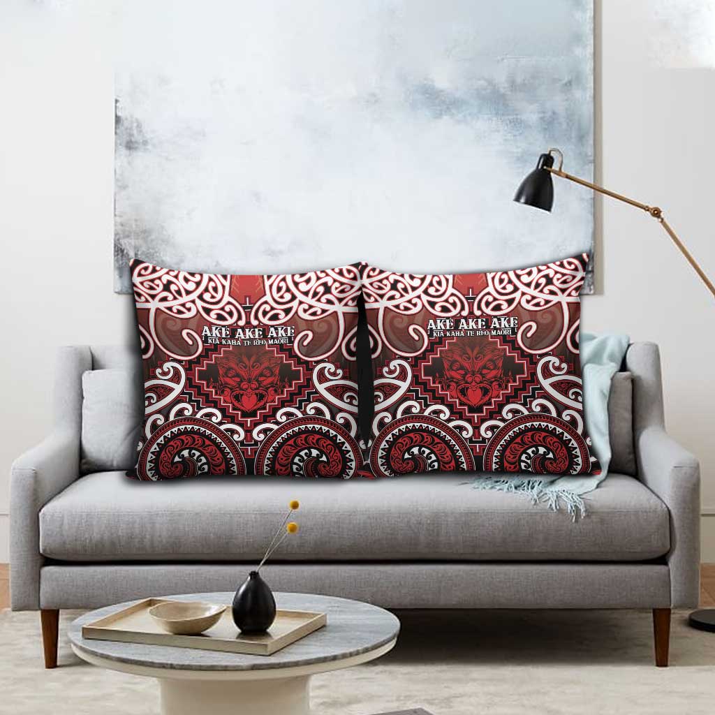 New Zealand Aotearoa Pillow Cover Te Reo Maori Ake Ake Ake LT05 - Polynesian Pride