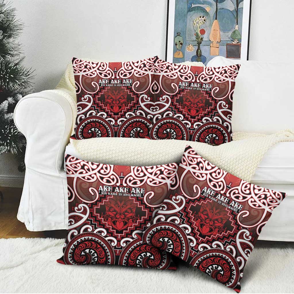 New Zealand Aotearoa Pillow Cover Te Reo Maori Ake Ake Ake LT05 - Polynesian Pride