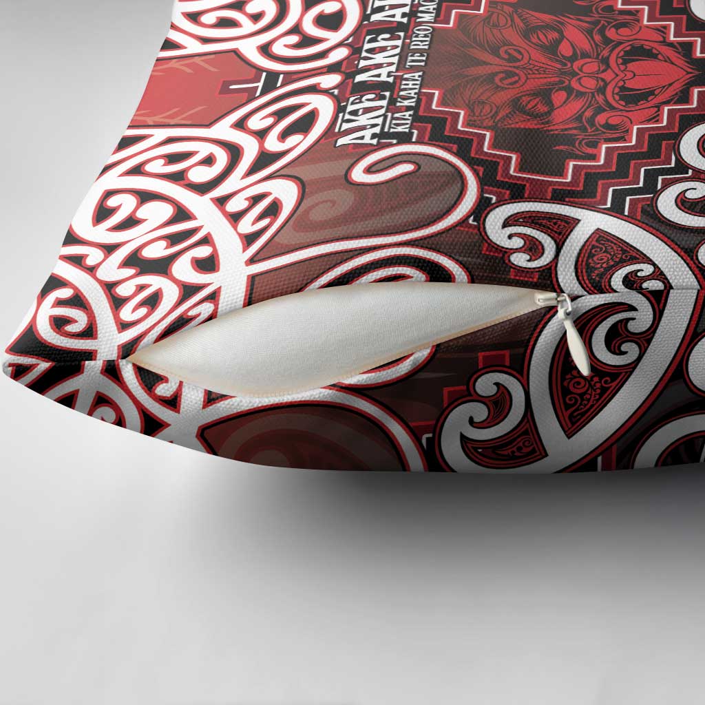 New Zealand Aotearoa Pillow Cover Te Reo Maori Ake Ake Ake LT05 - Polynesian Pride