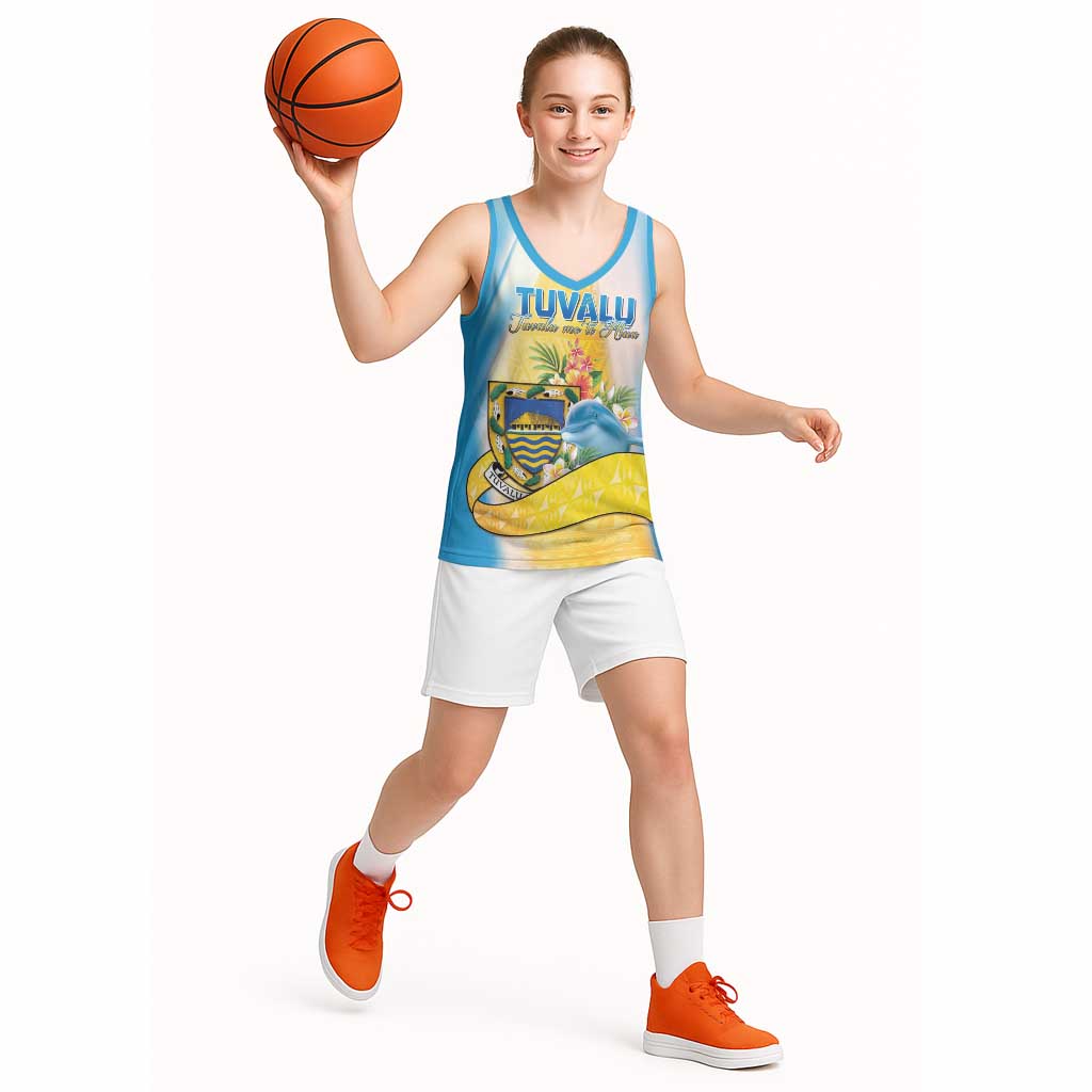 Personalised Tuvalu Independence Day Basketball Jersey Tuvalu Mo Te Atua - Polynesian Pride
