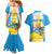 Personalised Tuvalu Independence Day Couples Matching Mermaid Dress and Hawaiian Shirt Tuvalu Mo Te Atua - Polynesian Pride