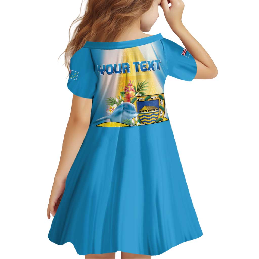 Personalised Tuvalu Independence Day Family Matching Short Sleeve Bodycon Dress and Hawaiian Shirt Tuvalu Mo Te Atua LT05 - Polynesian Pride