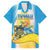 Personalised Tuvalu Independence Day Family Matching Short Sleeve Bodycon Dress and Hawaiian Shirt Tuvalu Mo Te Atua - Polynesian Pride