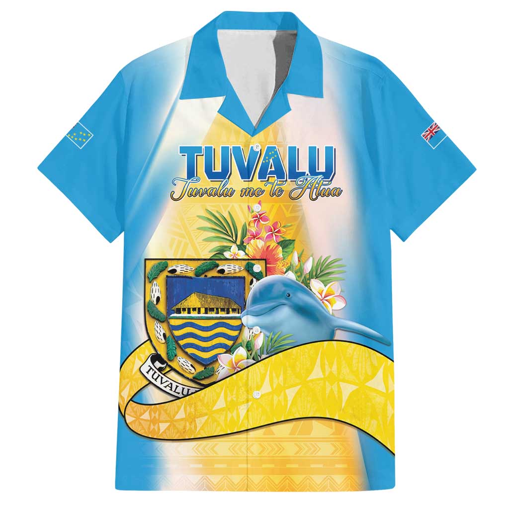 Personalised Tuvalu Independence Day Family Matching Summer Maxi Dress and Hawaiian Shirt Tuvalu Mo Te Atua - Polynesian Pride