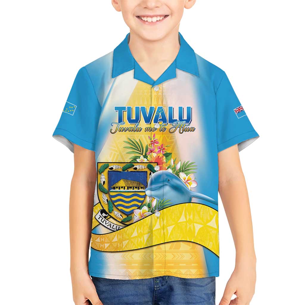 Personalised Tuvalu Independence Day Family Matching Summer Maxi Dress and Hawaiian Shirt Tuvalu Mo Te Atua - Polynesian Pride
