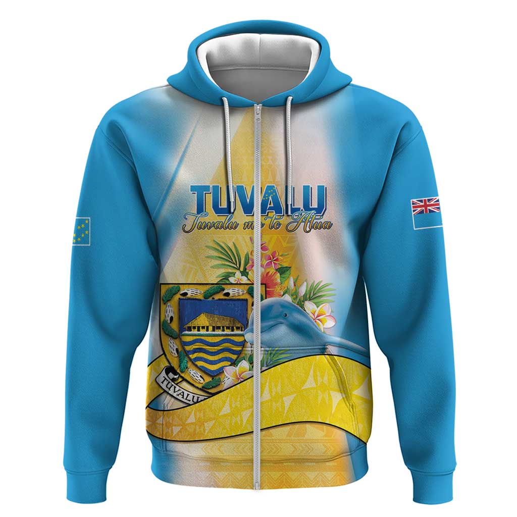 Personalised Tuvalu Independence Day Hoodie Tuvalu Mo Te Atua - Polynesian Pride