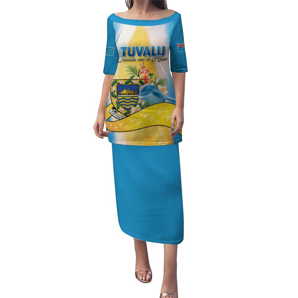 Personalised Tuvalu Independence Day Puletasi Tuvalu Mo Te Atua - Polynesian Pride