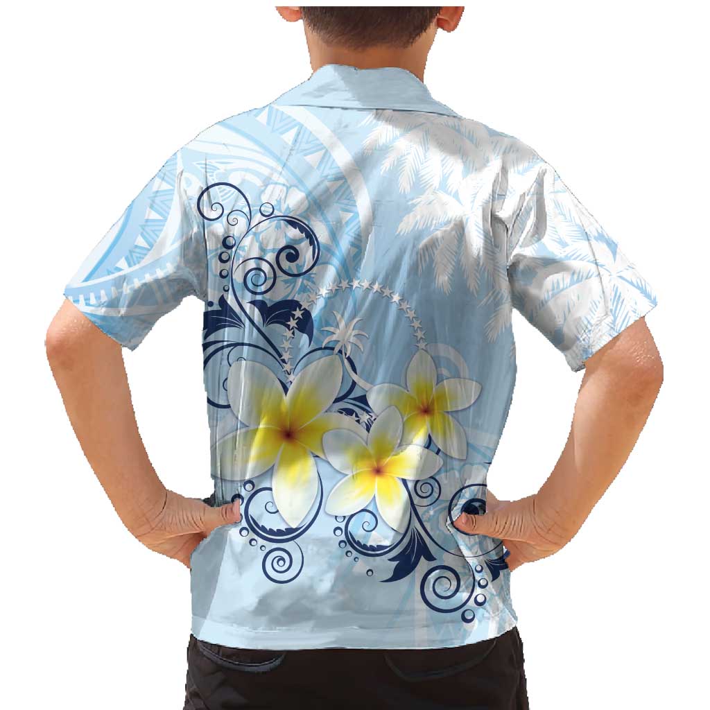 FSM Chuuk Constitution Day Family Matching Mermaid Dress and Hawaiian Shirt Polynesian Curves Plumeria LT05 - Polynesian Pride