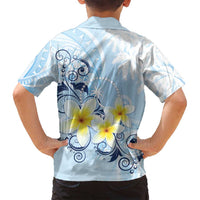 FSM Chuuk Constitution Day Family Matching Puletasi and Hawaiian Shirt Polynesian Curves Plumeria LT05 - Polynesian Pride