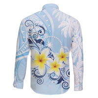 FSM Chuuk Constitution Day Family Matching Summer Maxi Dress and Hawaiian Shirt Polynesian Curves Plumeria LT05 - Polynesian Pride
