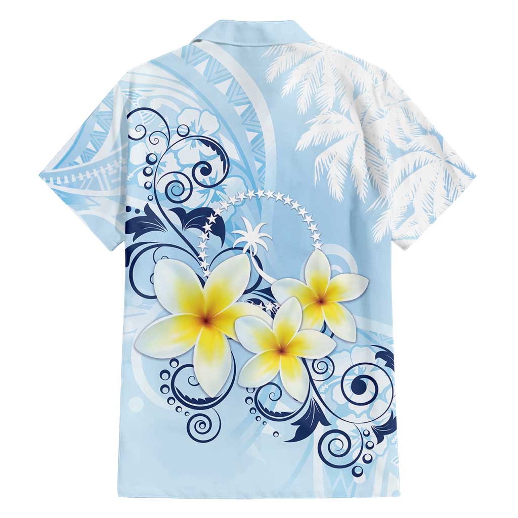 FSM Chuuk Constitution Day Family Matching Tank Maxi Dress and Hawaiian Shirt Polynesian Curves Plumeria LT05 - Polynesian Pride