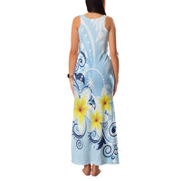 FSM Chuuk Constitution Day Family Matching Tank Maxi Dress and Hawaiian Shirt Polynesian Curves Plumeria LT05 - Polynesian Pride