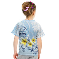 FSM Chuuk Constitution Day Kid T Shirt Polynesian Curves Plumeria LT05 - Polynesian Pride