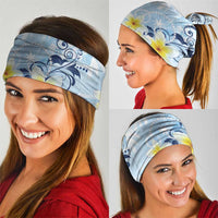 FSM Chuuk Constitution Day Neck Gaiter Polynesian Curves Plumeria - Polynesian Pride