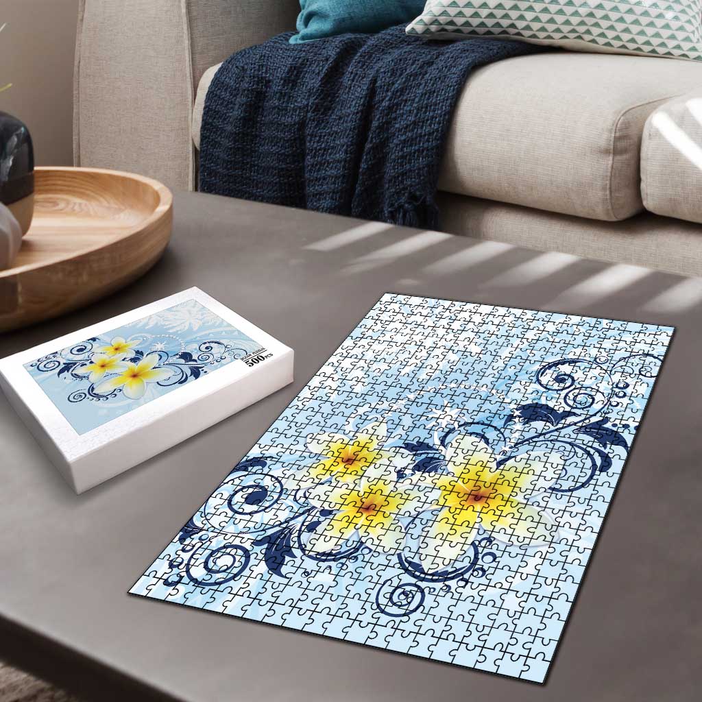 FSM Chuuk Constitution Day Puzzle Polynesian Curves Plumeria - Polynesian Pride